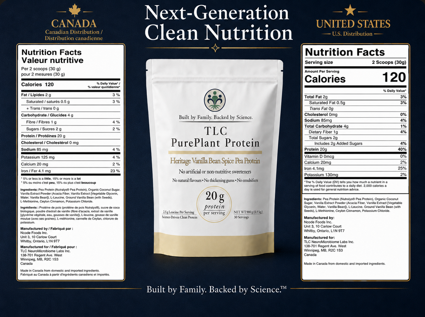Heritage Vanilla Bean Spice Pea Protein
