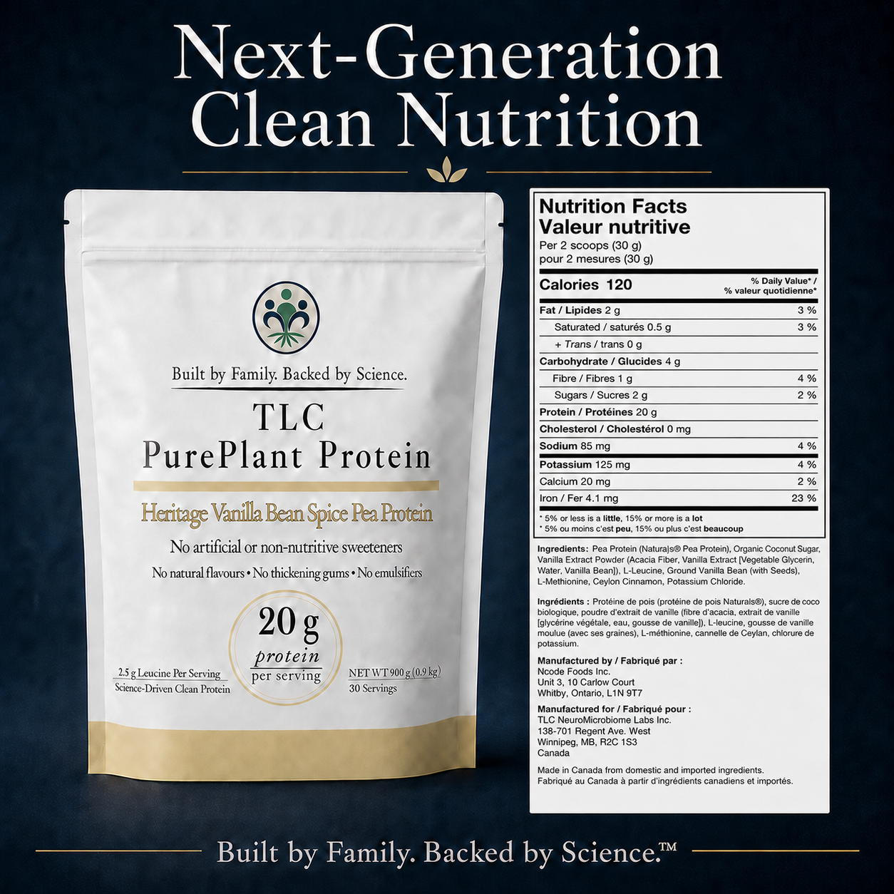 Heritage Vanilla Bean Spice Pea Protein