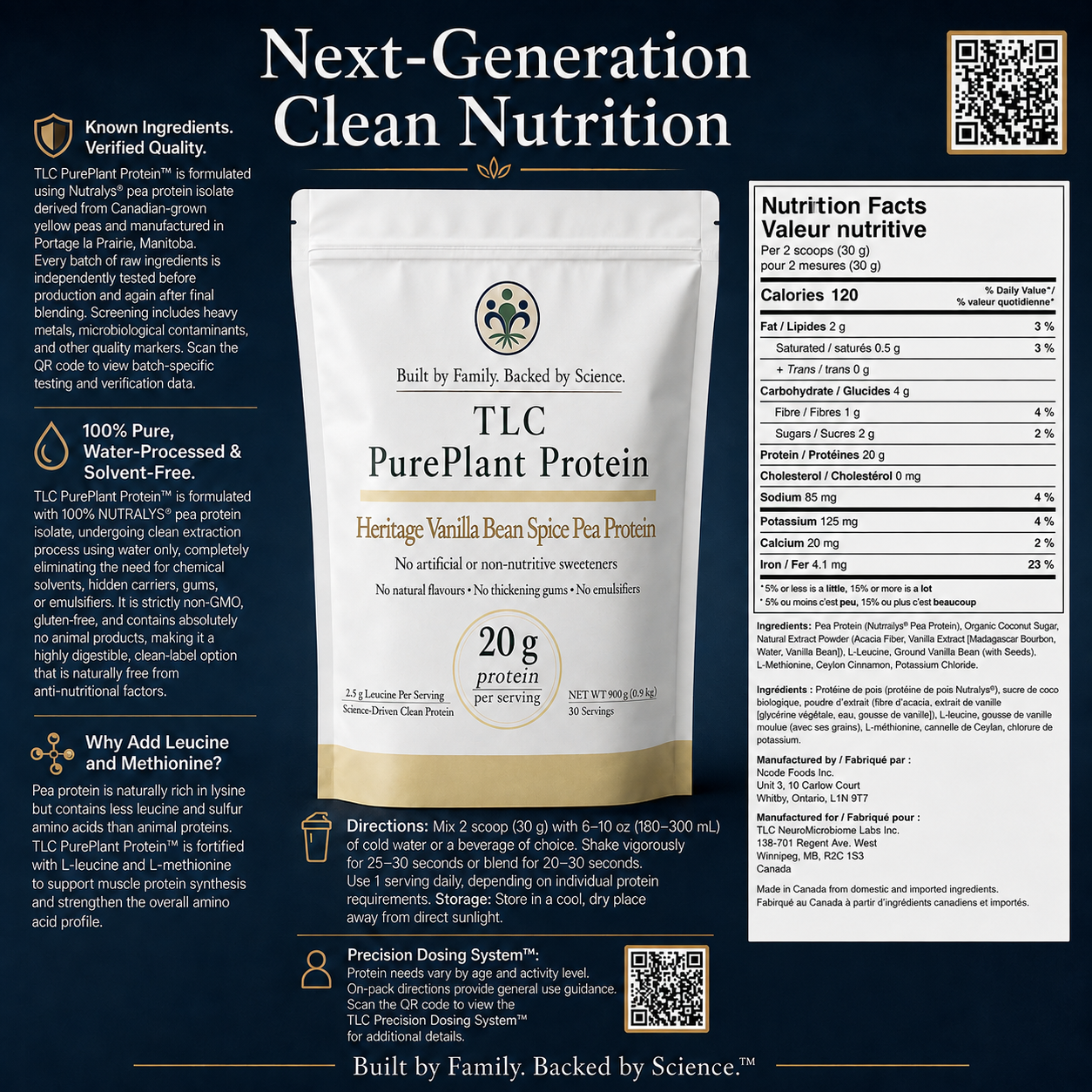 Heritage Vanilla Bean Spice Pea Protein