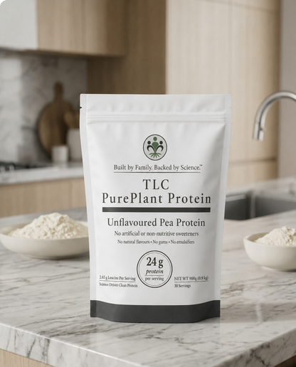 TLC Pure Origin unflavoured pea protein powder pouch