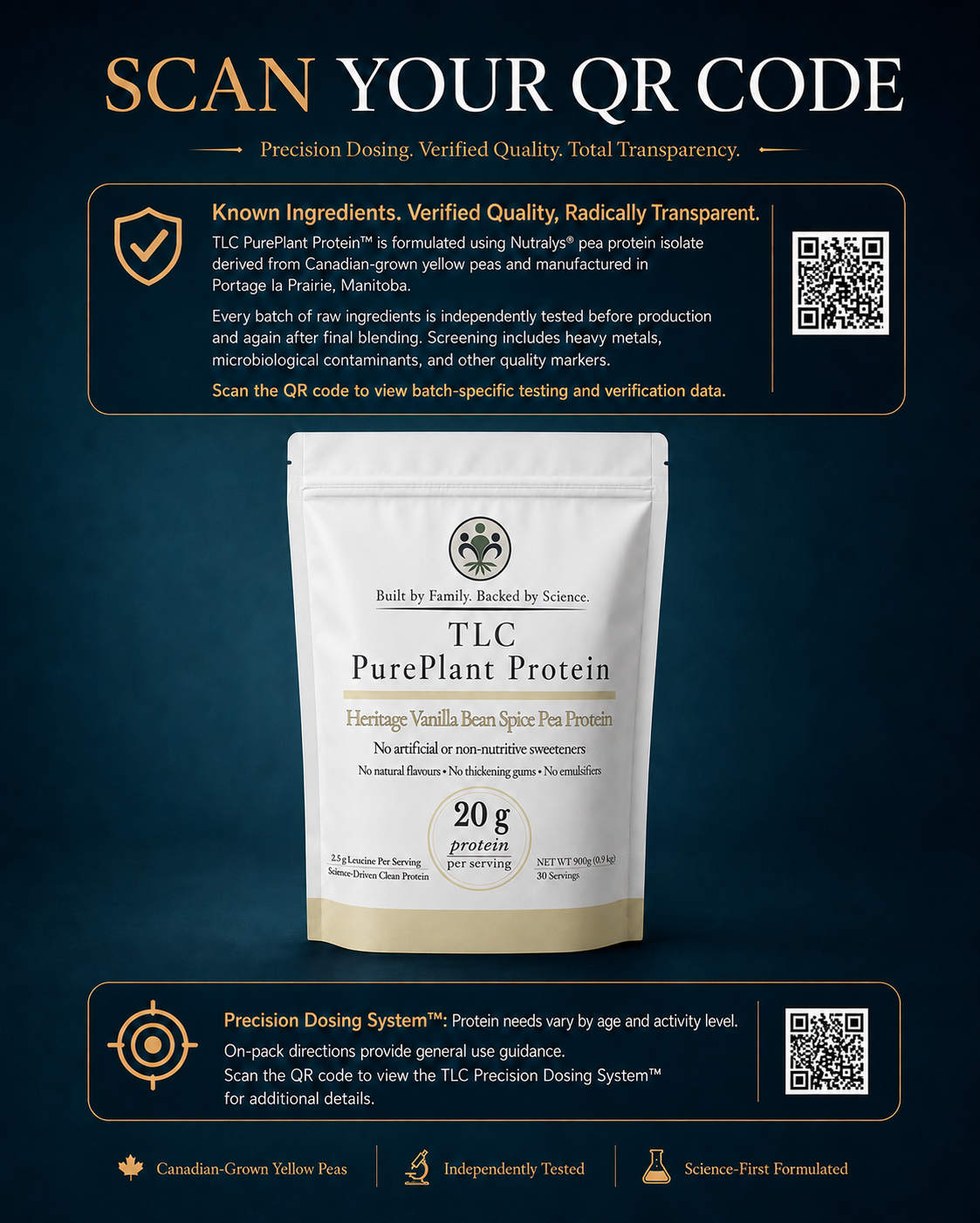 Heritage Vanilla Bean Spice Pea Protein