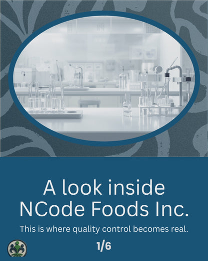 A look inside NCODE Foods Inc. — where quality control becomes real.